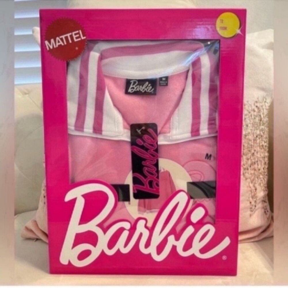 PINk BARBIE sweater white gift box Size available M/L/XL - Picture 3 of 11